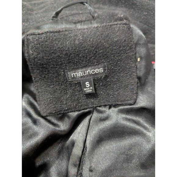 Maurices Double Breasted Wool Blend Peacoat Military Style - Picture 12 of 13